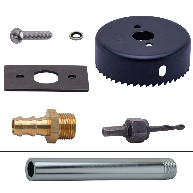 universal Single Hole Fuel Tank Sump Kit with Integrated Return