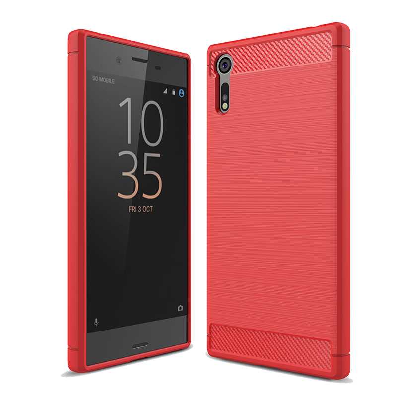 Mokoemi Shock Proof Silikon 5,2 "Für Sony Xperia XZs Fall Für Sony Xperia XZs Handy Fall Abdeckung: Red