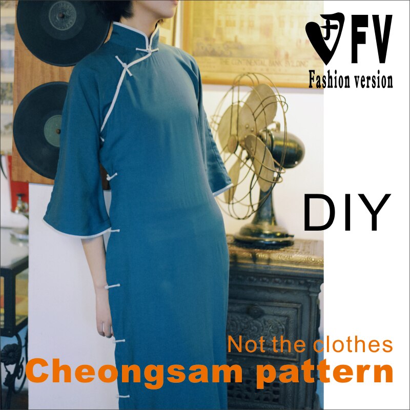 Kleding Diy Patroon Vrouwen Side Vest Zonder Rits Traditionele Cheongsam 1:1 Naaien Tekening BQP-42