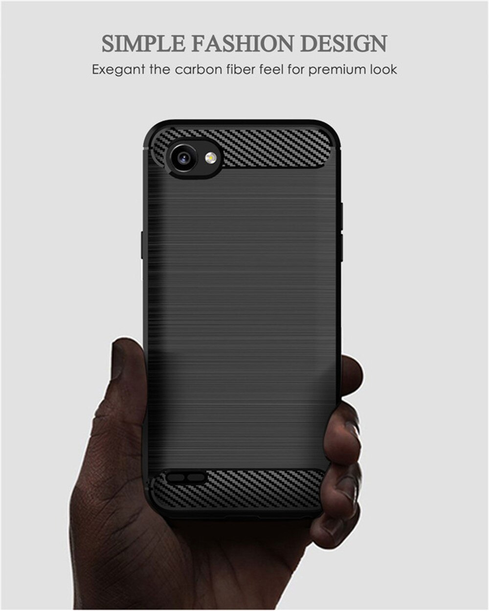 Coque de protection antichoc en Silicone pour LG, compatible modèles Q6 Plus, Q6, LGQ6