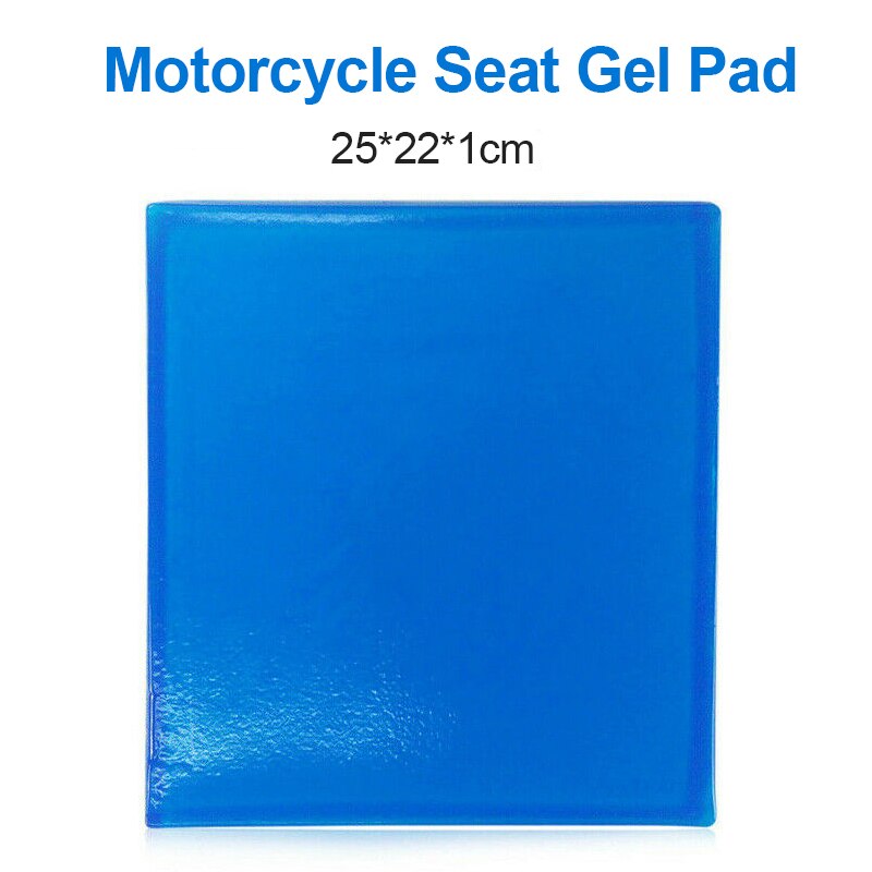 ! diy motorcykel sæde gel pad støddæmpningsmåtte blød pude til motorcykel bil stol pude motorcykel tilbehør: 25 x 22 x 1cm
