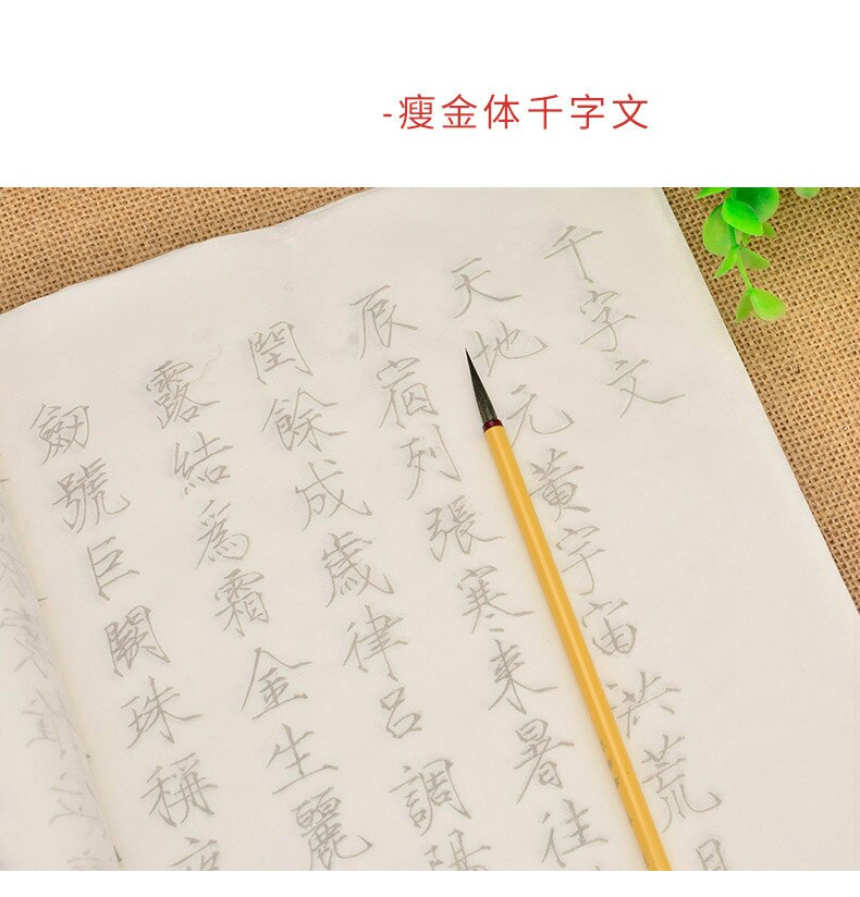 Shoujinti Copybook Chinese Basic Strokes Brush Calligraphy Copybook 10pcs Song Huizong Calligraphy Tracing Xuan Paper Copybook: C
