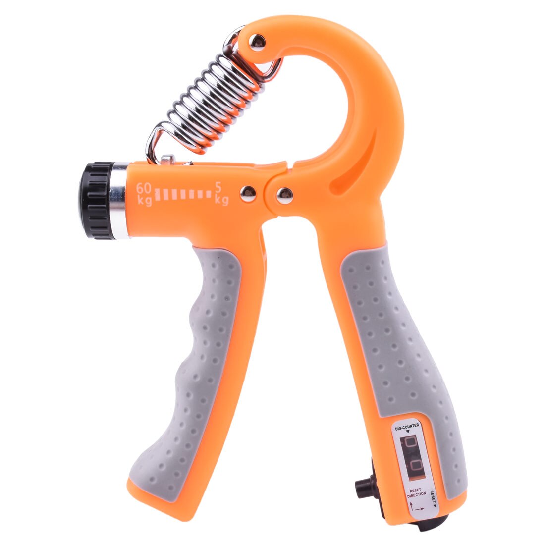 Adjustable Hand Grip Strengthener Counter Gym Therapy Muscle Fitness Arm Rehabilitation Finger Exercise Training Accessories: Beige