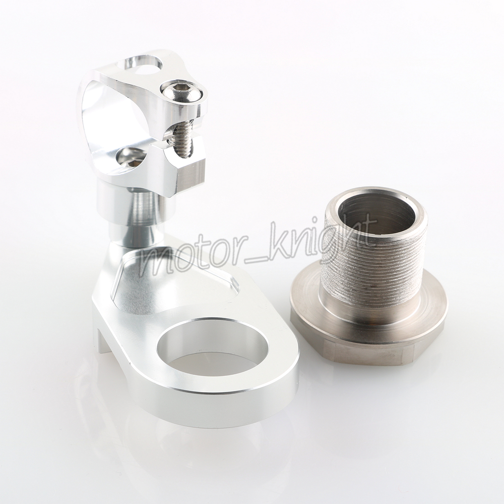 For Kawasaki ZX6R ZX-6R - CNC Aluminum Adjustable Motorcycle Steering Stabilizer Damper Mounting Bracket Support Kit