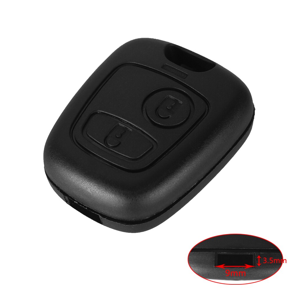 Dandkey Auto Car 2 Button For Peugeot Remote Control Key Fob Case Shell For Toyota AYGO Accessories For Citroen No blade No logo