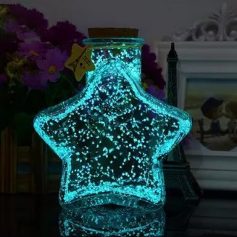 Magic Fluorescent Glow In The Dark Lichtgevende Party Heldere Verf Star Wens Fles Deeltje Lichtgevende Zand Kinderen Toys10