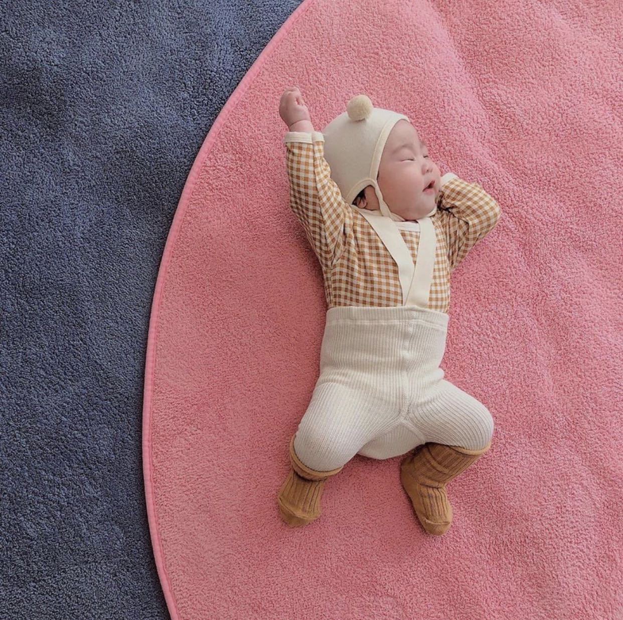 Coton bébé collants -né bébé pantalon taille haute croix Straped bébé filles collants bébé garçons salopette pantalon
