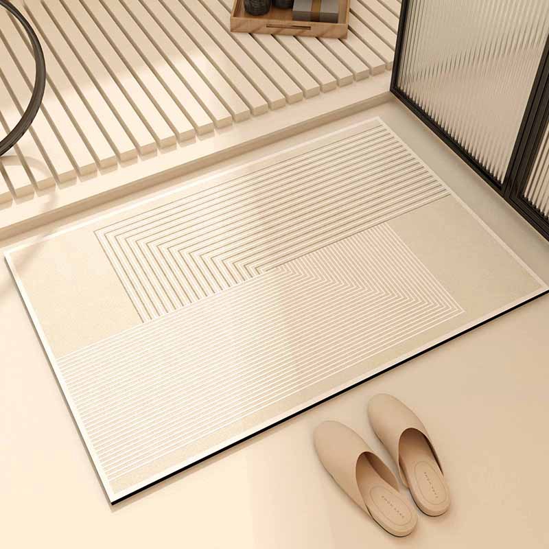 Bathroom diatom mud floor mat non-slip absorbent quick-drying foot mat household toilet entry toilet absorbent mat: 45x70cm / Light Grey