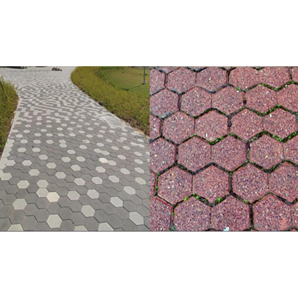 Tuin Bestrating Mal Hexagon Path Lopen Bestrating Beton Mould Diy Handmatig Bestrating Cement Baksteen Stone Road Mold Voor Road