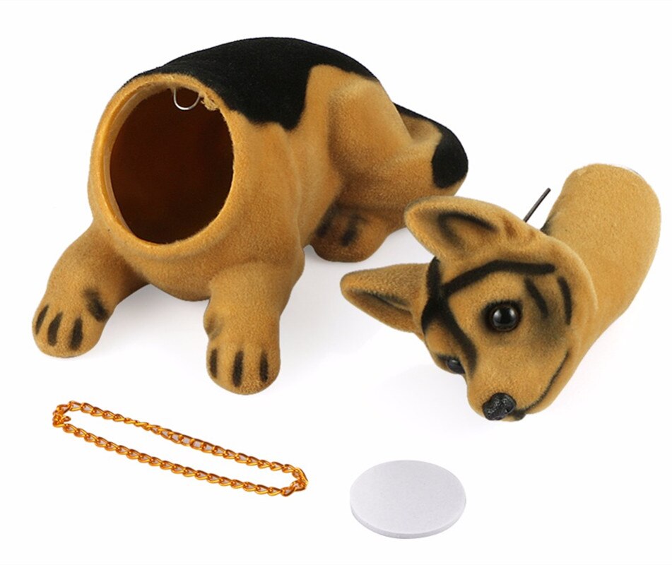 Bil styling söt bobblehead hund docka bil nickande hund skakar på huvudet skakande hund för bil dekoration möbler artiklar