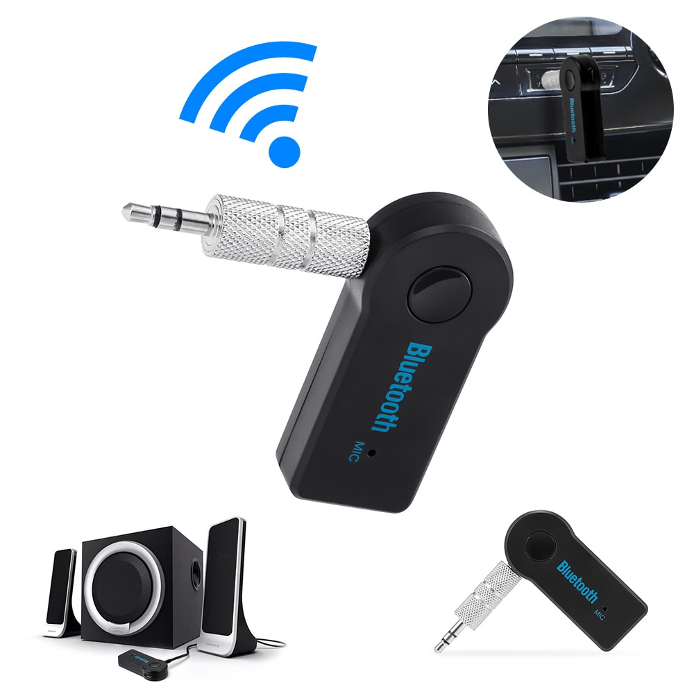 Mini Bluetooth Aux Ontvanger Auto Muziek Auto Adapter Receiver 3.5Mm Jack Handsfree Call Bluetooth Zender Auto Draadloze Adapter