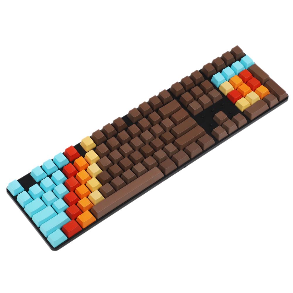ISO ANSI Blank 1976 Mixed Color OEM Profile Thick PBT Dyed Keycaps For MX Switches Mechanical Keyboard