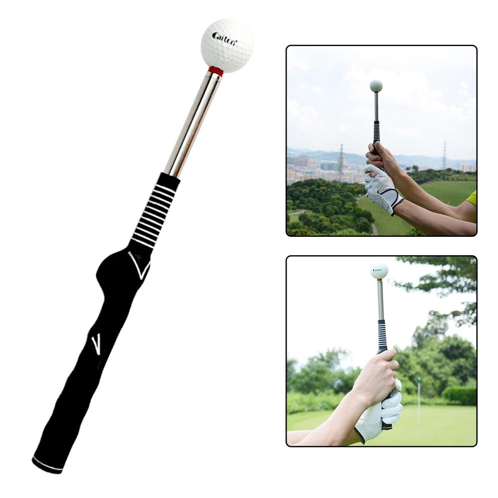 Golf Swing Trainer Durable Ergonomic Telescopic Rhythm Training Artifact Exerciser Practice Swing Stick