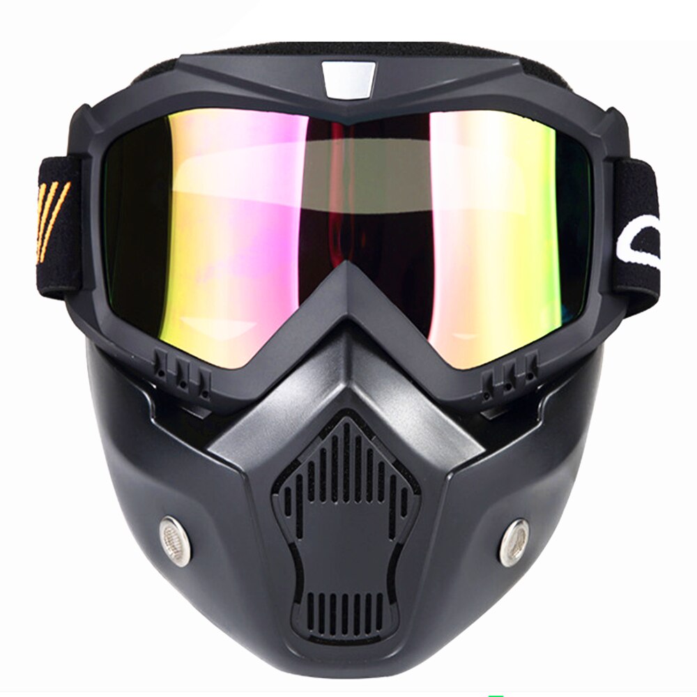 Modulaire Masker Afneembare Bril En Mond Filter Perfect Voor Open Gezicht Motorcycle Half Helm