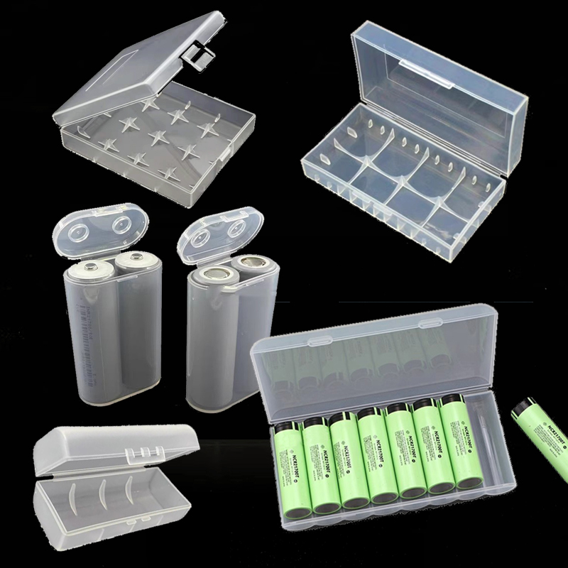 Caja de almacenamiento de batería 21700, 1 sección/2 secciones/4 secciones/8 secciones, caja de protección de almacenamiento de batería 20700