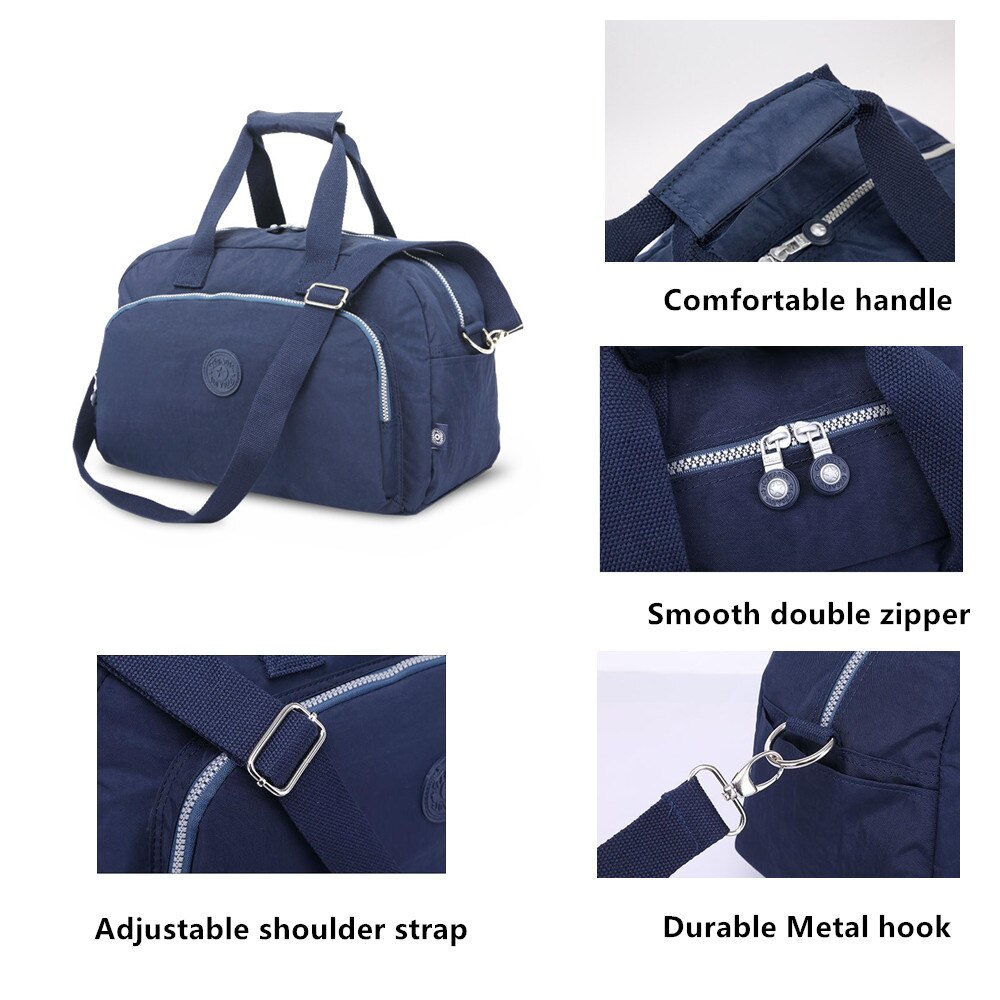 Lässige tragetaschen, nylon-schultertaschen, wochenendtaschen, umhängetaschen für herren, damengepäck, handgepäck, reisetaschen