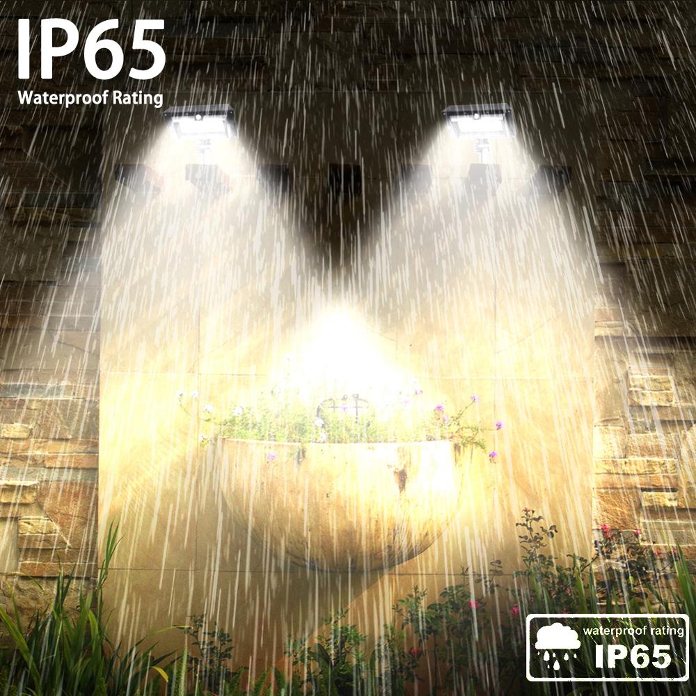 Solar Gutter lights Outdoor Lighting Motion Sensor Solar Powered Light Solar Sensor Wall Light