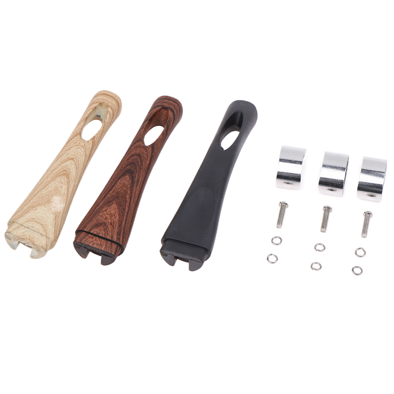 Universal Ergonomic Bakelite Pan Pot Handle Anti Scalding Pan Substituição de acessórios de cozinha, Aperto de baquelite removível, 1 conjunto