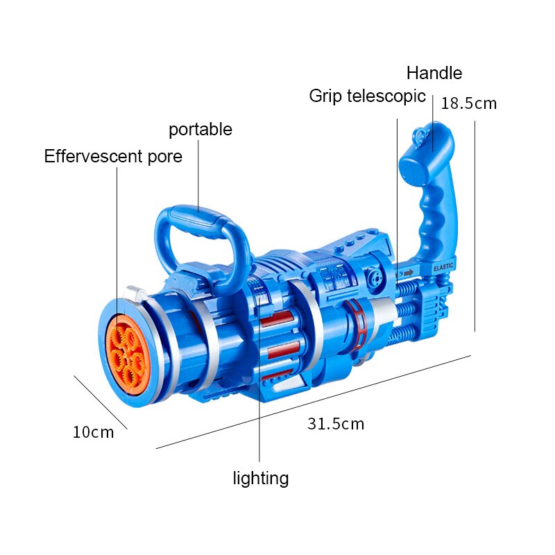 Elektrische Bubble Machine Multifunctionele Sound Lichte Muziek Automatische Bubble Blower Speelgoed M09