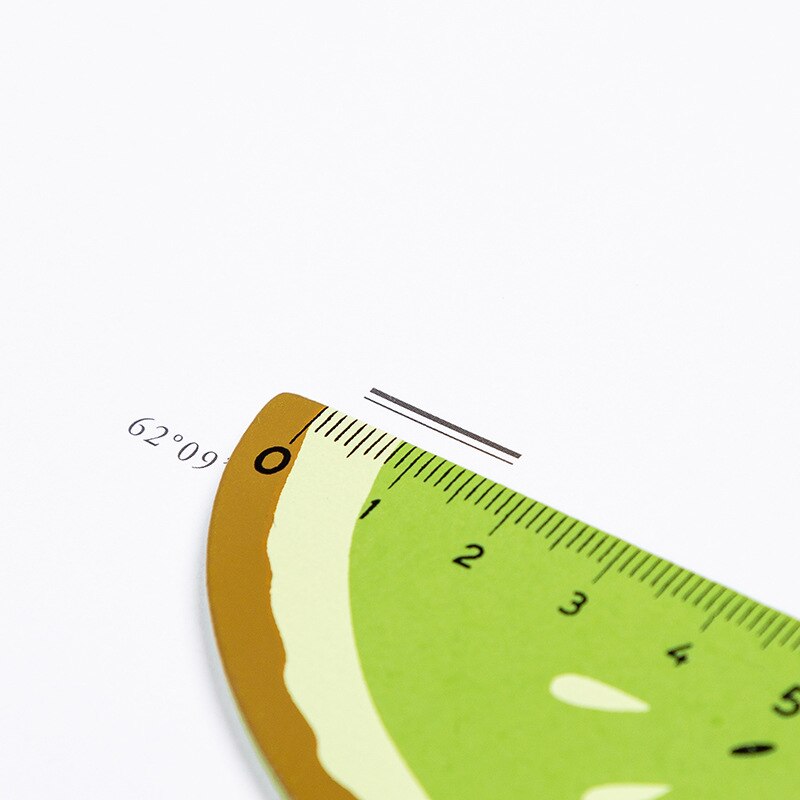 Tecknad frukt apelsin vattenmelon citron linjal mäta rak linjal verktyg reklampapper