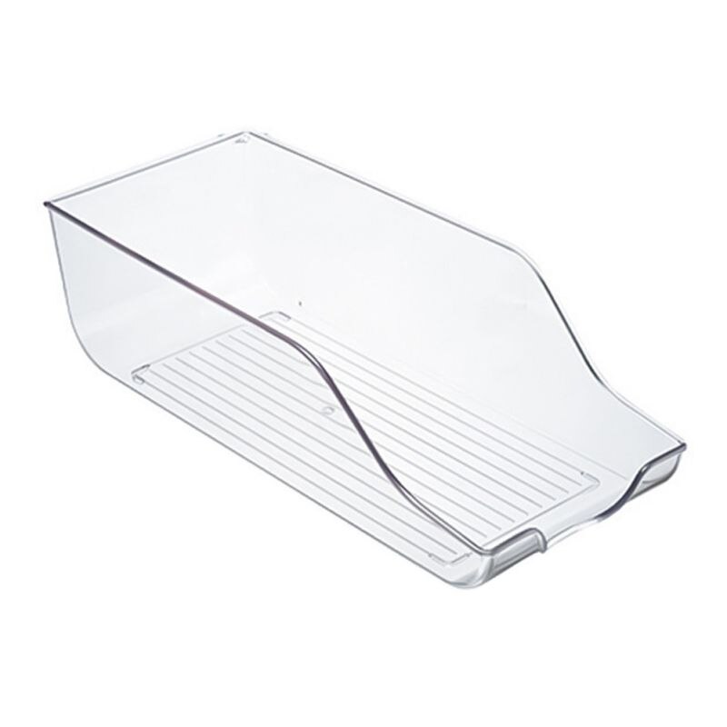 Stackable Plastic Food Storage Bins - Refrigerator Organizer With Handles For Pantry, Fridge, Freezer, Kitchen, Countertops, Cab