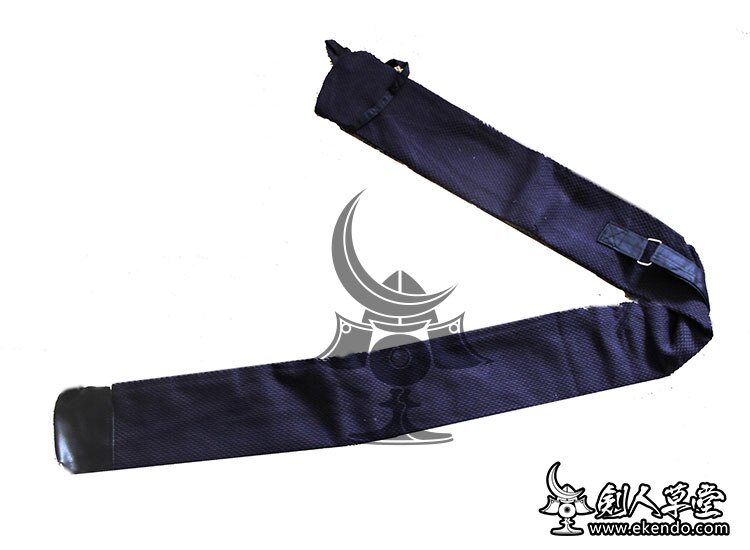 -IKENDO.NET- SG025 - Cotton Keikogi fabric Shinai Bag for two shinais with shoulder strap - cotton kendo case