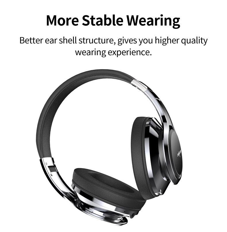 ZEALOT B22 Wireless Headphones - Bluetooth 5.0 Stereo Bass Earphones with Mic - 40mm Drivers, 85dB, Waterproof