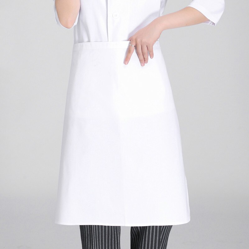 White apron chef work clothes apron canteen food factory apron hotel logistics work apron