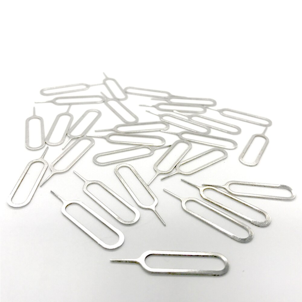 100PCS Ascromy Sim Card Tray Open Remover Eject Pin Key Tool For iPhone 8 7 6 6s plus 5 5s se 4 xiaomi redmi note 7 pro samsung