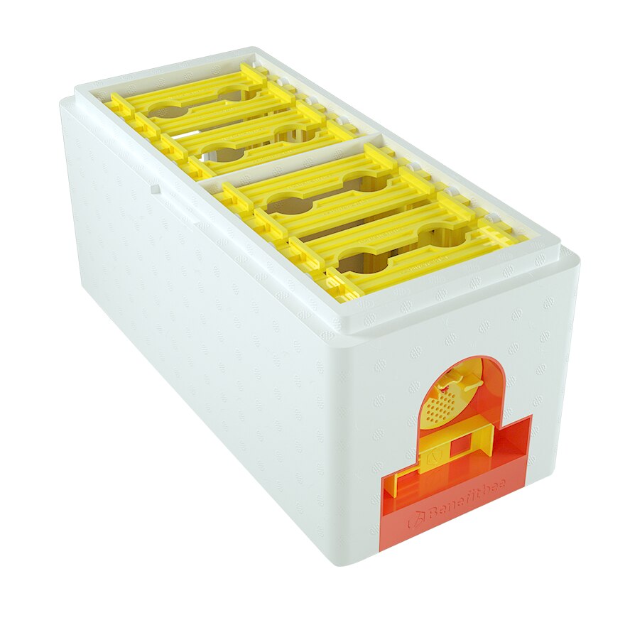 Brand Multi-Functional Queen Bee Hive Plastic Foam Material Double Box Queen Rearing Beehive Beekeeping Tool Bee Nest: Only Super Box