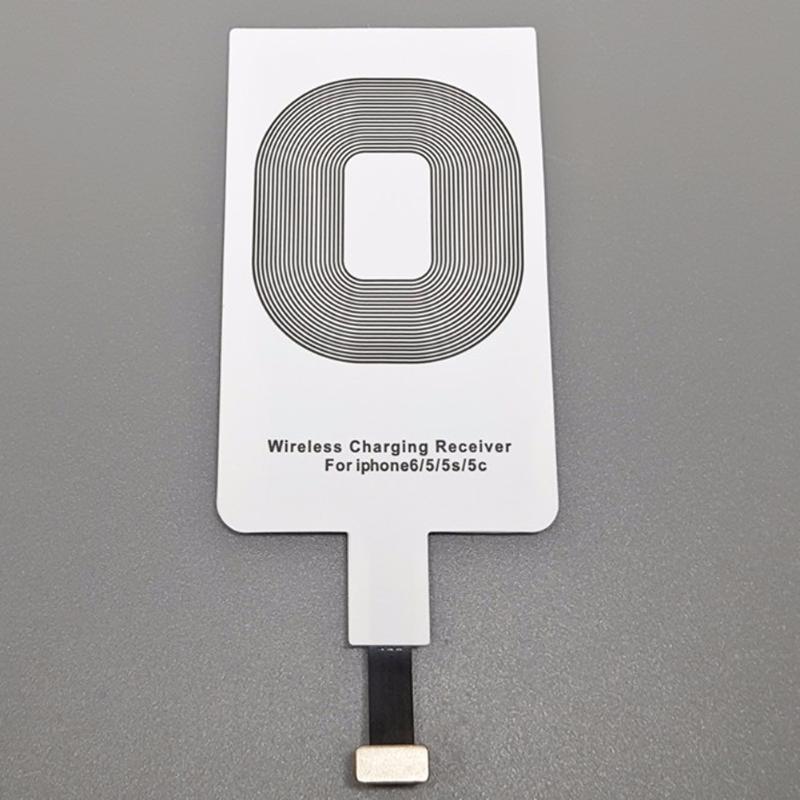 Trådløs oplader modtager spole pad smart qi trådløs opladnings adapter modtagelsesmåtte til iphone 5 5s 6 6s 6s 7 plus ipad