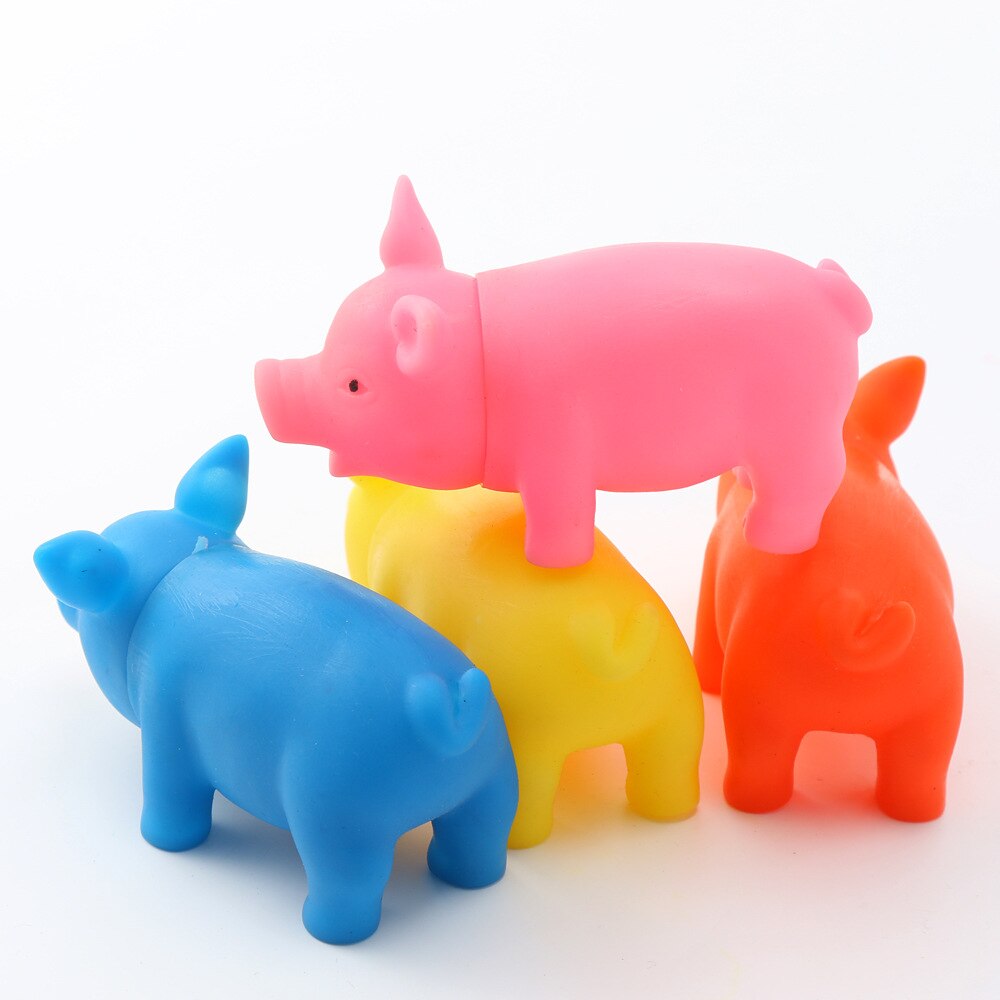 Rubber Squeak Toy for Dog Screaming Chicken Chew Bone Slipper Squeaky Ball Dog Toys Tooth Grinding &amp; Training Pet Toy Supplies: random