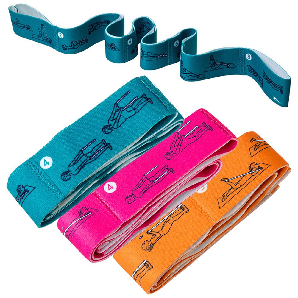 Elastisk yoga pilates stretch stropp belte fitness motstand band gym utstyr sport trening trening trening elastiske bånd
