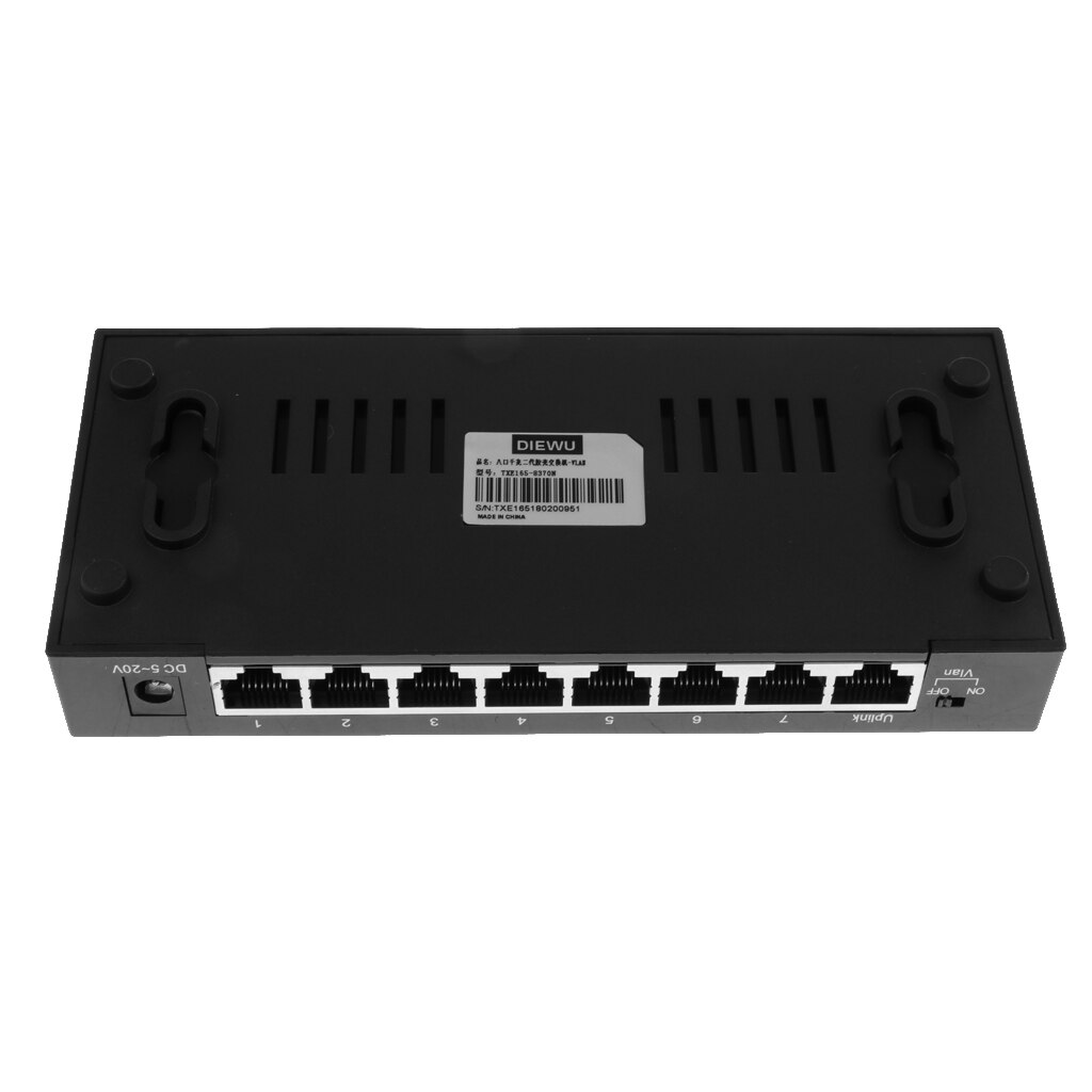 8 port RJ-45 10/100/1000 Gigabit Ethernet Network Switch Auto-MDI/MDIX Hub
