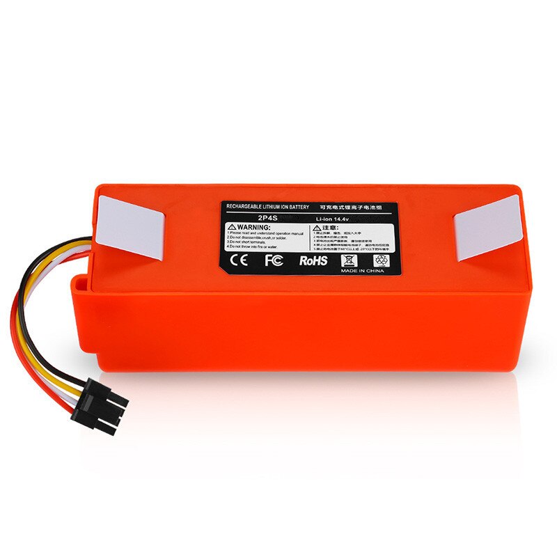 Robotstøvsuger udskiftningsbatteri til xiaomi robot roborock  s50 s51 s55 tilbehør reservedele li-ion batteri 6500 mah