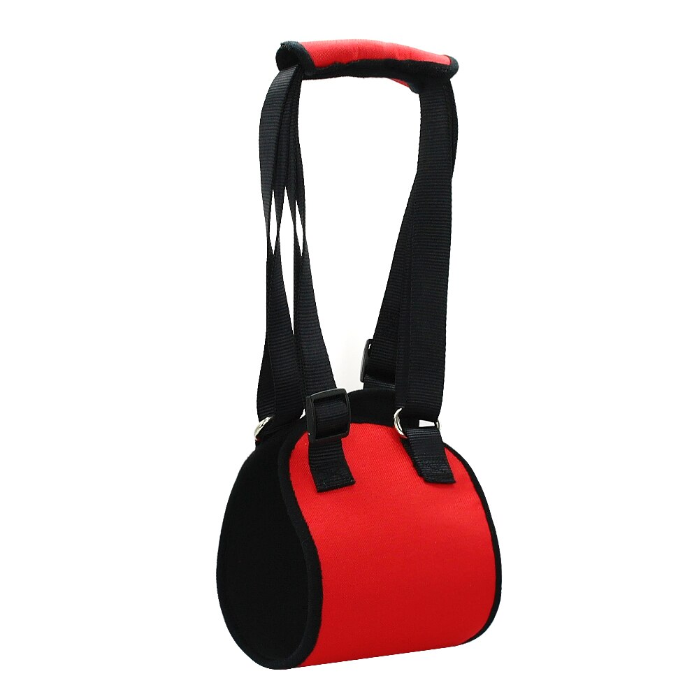 Nylon Dog Lift Harness For Canine Aid Lifting Vest Support Injured Old Pet With Handle For Small Medium and Large Dogs: Red