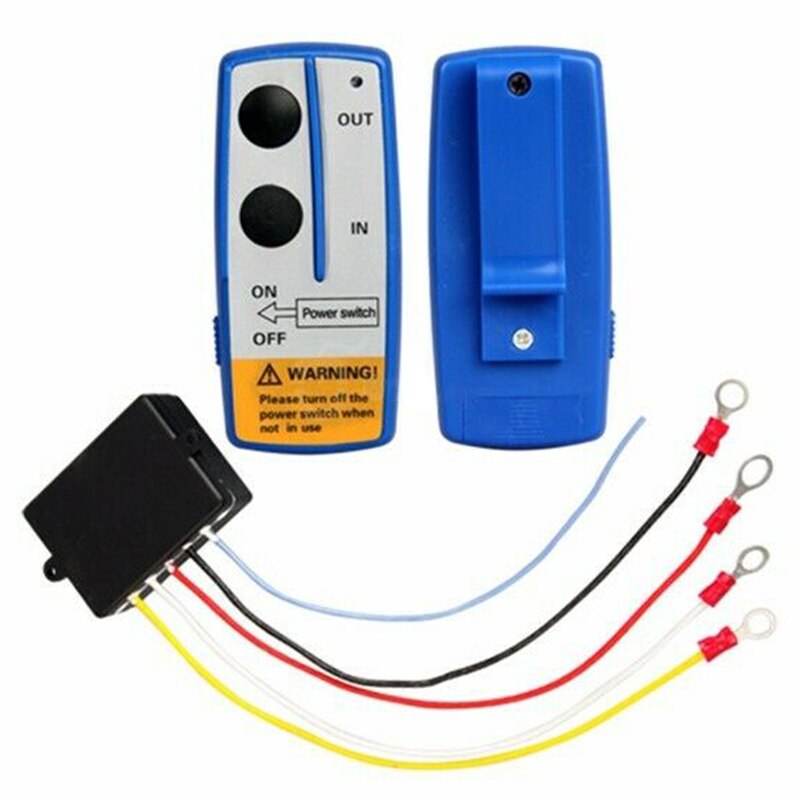 1 Set 12V Digital Wireless Winch Remote Control Recovery Kit Dual Switch Power In/Out Control For Jeep SUV Car Accessories