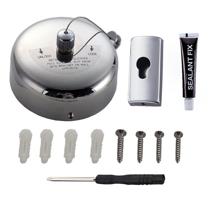 Mini Washing Line, Clothes Line, Dual Retractable Washing Line Retractable Washing Line | for Indoors and Outdoors