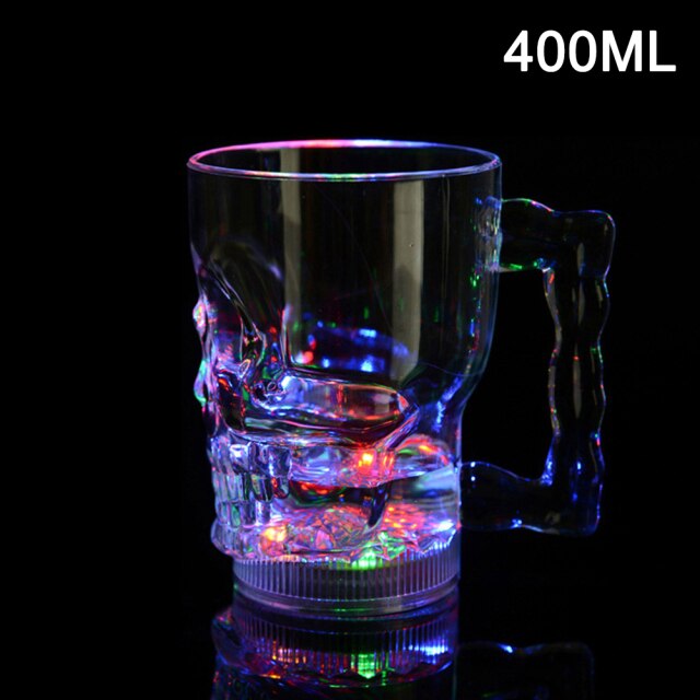 Die leuchtende tasse ist eine helle LED-blitz tasse mit wasser und farbe sensor farbwechsel tasse Neue Drachen tasse регулятормощности: Ghost Head Cup