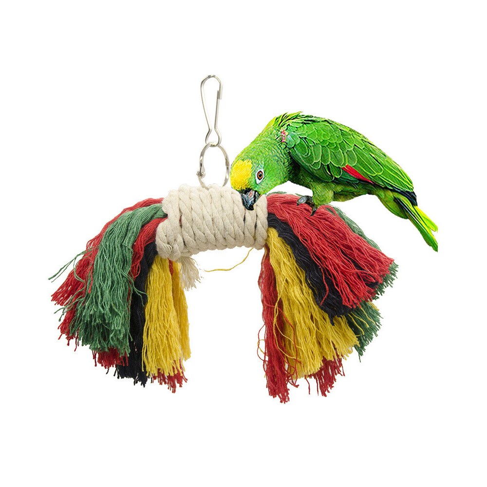 7 juguetes de loros y accesorios para pájaros para mascotas, soporte de oscilación, jaula de periquito, Vogel africano, gris, Speelgoed, Parkiet #15