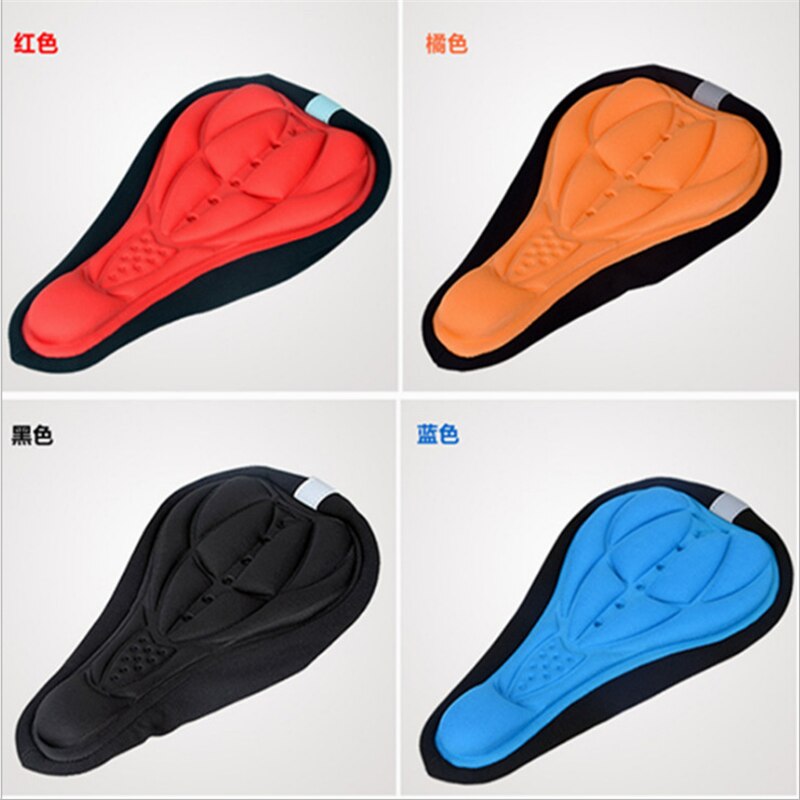 Accesorios para equipos de bicicleta, funda de silicona para asiento de bicicleta de montaña, funda para cojín de asiento 3D