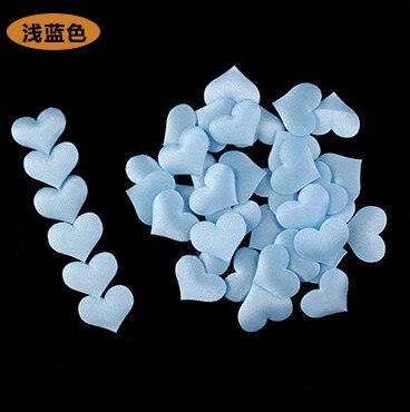 Confettis en forme de cœur pour lit de mariage | Éponge à jeter en forme de cœur, fleurs pour décoration en chambre, pétales à la main, fournitures pour fête de amour, 2cm, 100 pièces: 2cm blue