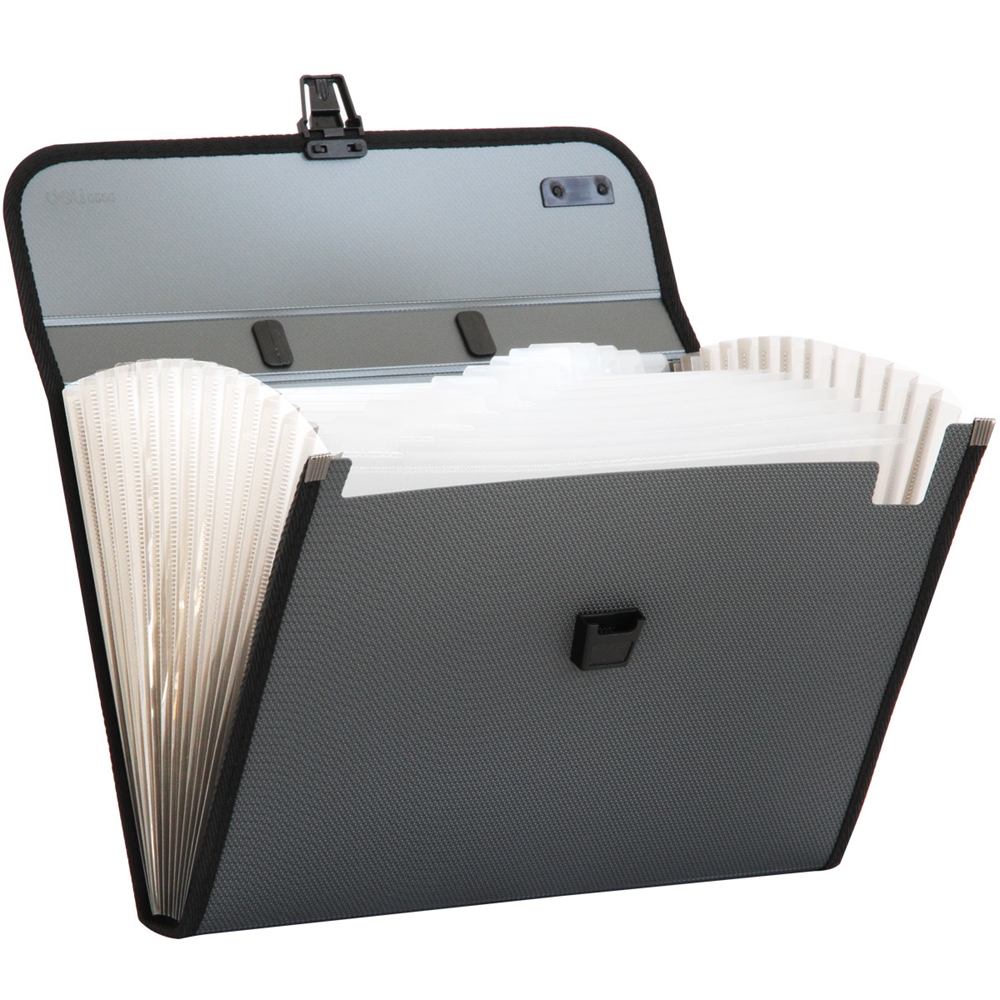 Deli 1pcs A4 File Folder Document Bags Expanding Wallet Business Series Folder Bag Office School Supplies 3 Colors