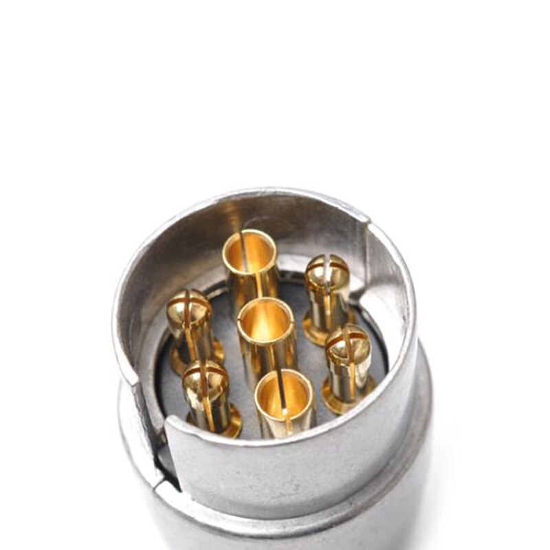 7 Szpilka metalowa wtyczka przyczepy hak holowniczy światła gniazdo samochód dostawczy przyczepy kempingowej 12V APM