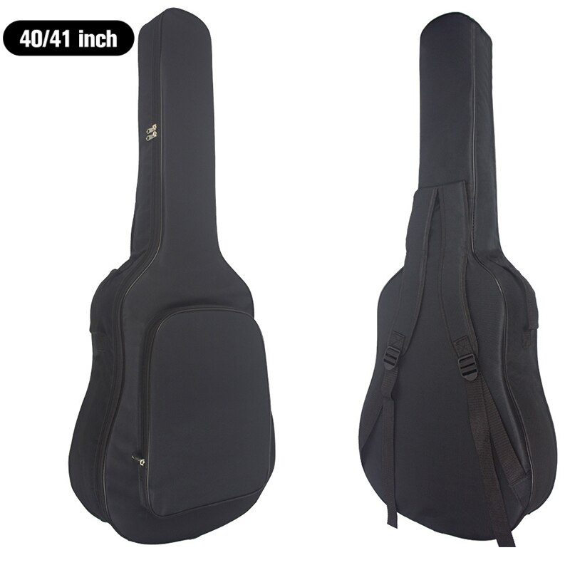 36/38 tommer klassisk guitar taske 40/41 tommer dobbelt skulderrem akustisk guitar rygsæk bomuld fortykkelse blødt betræk  xa846m: 40 41 tommer d sort