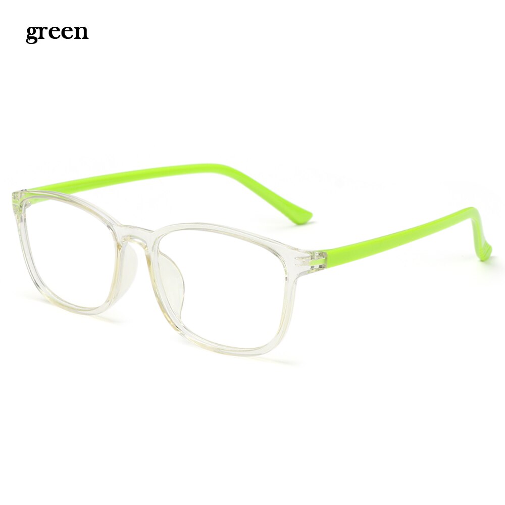 Children's Anti-blue Light Glasses Cute Ultra Light Frame Eyeglasses Kid Boy Girl Computer Online Class Glasses Eye Protection: green