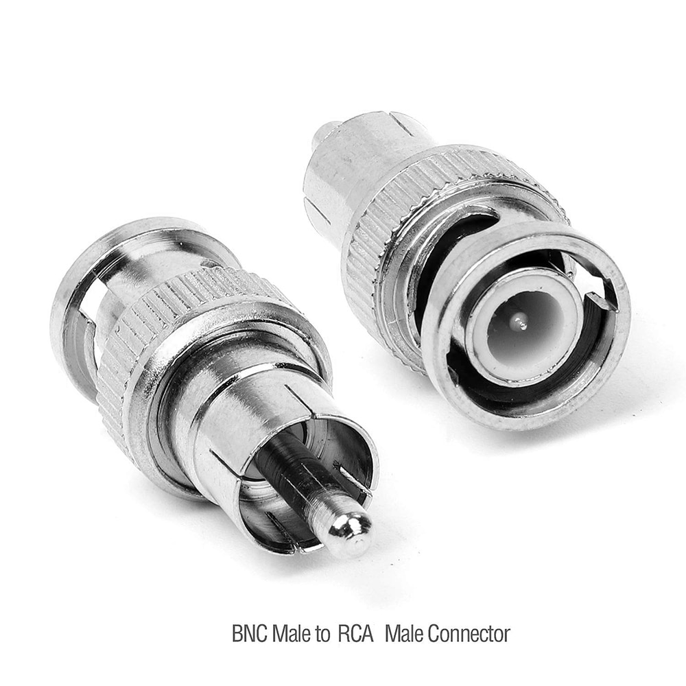 Bnc Male Naar Rca Male Coax Connector Adapter Kabel Koppeling Voor Cctv Camera Surveillance Systeem