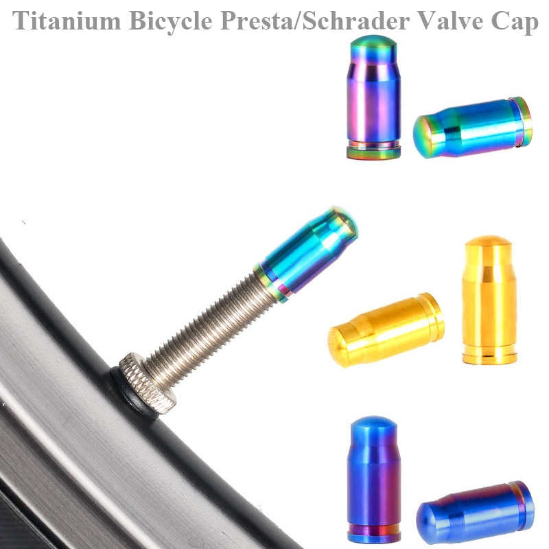 2 st Titan Cykel Presta/Schrader Ventilskydd Cykel Däck Däck Konvertering Gas Dammskydd