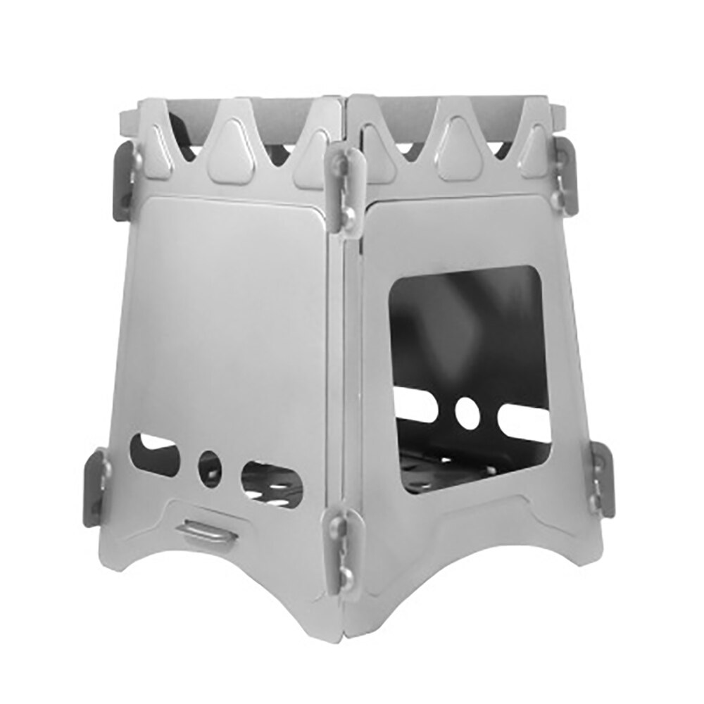 Ultralight Titanium Camping Wood Stove Portable Outdoor Folding Multi