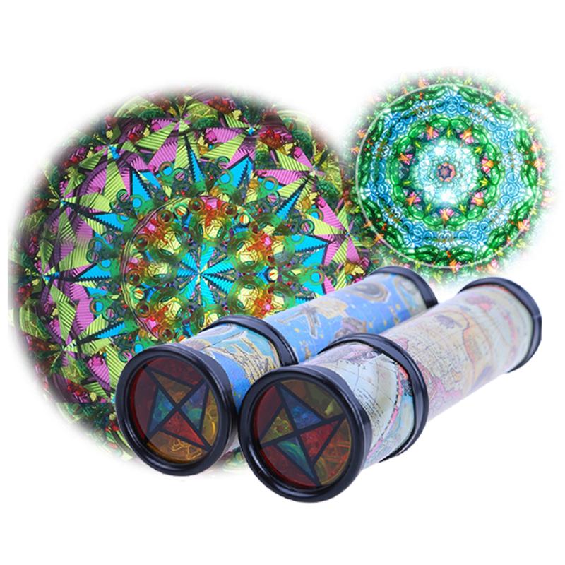 18/20/30cm Rotating Stretchable Magic Kaleidoscopes Adjustable Colorful World Preschool Toys Kid Children Fancy Colored World